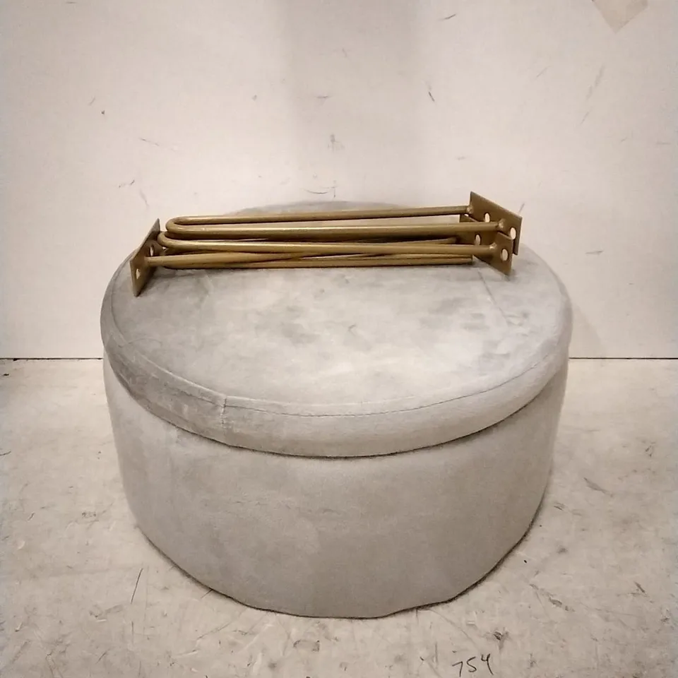 STEEL DRESSING TABLE STOOL WITH STORAGE 