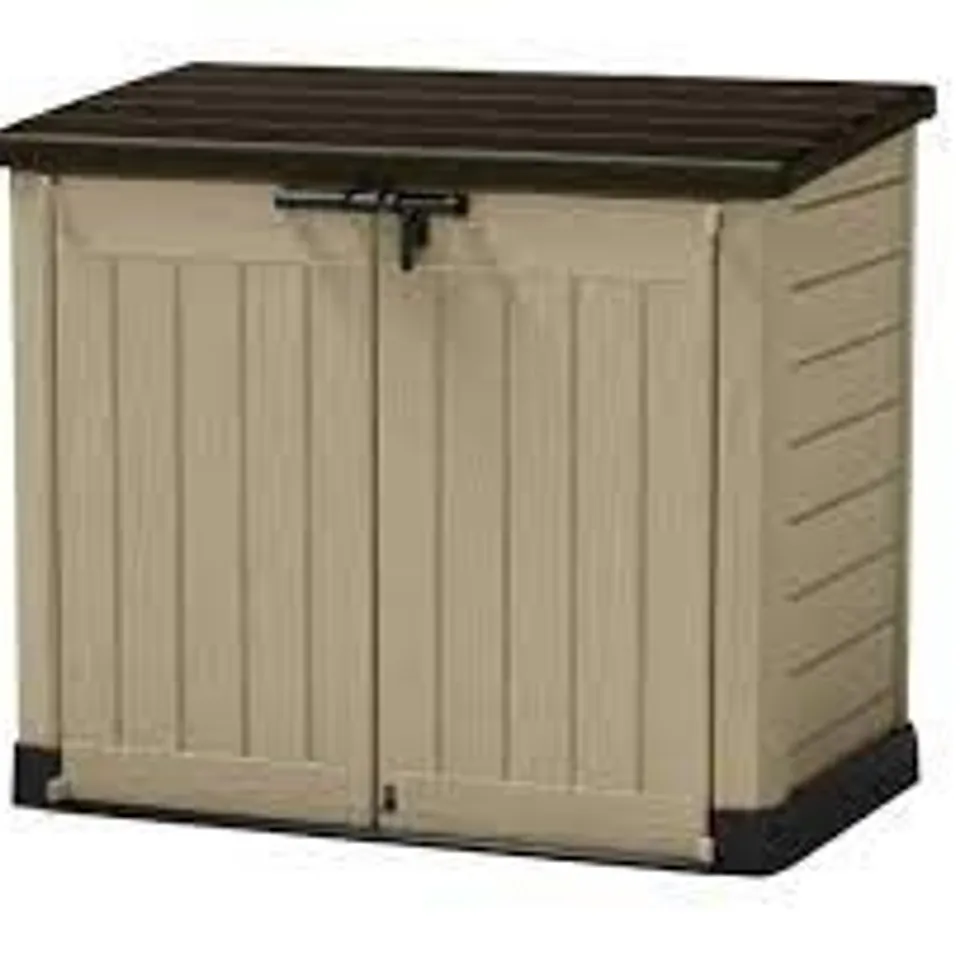 BOXED GRADE 1 KETER STORE IT OUT MAX BROWN/BEIGE (1 BOX) RRP £189.99