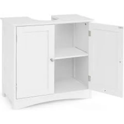 BOXED COSTWAY WHITE UNDER SINK BATHROOM VANITY CABINET