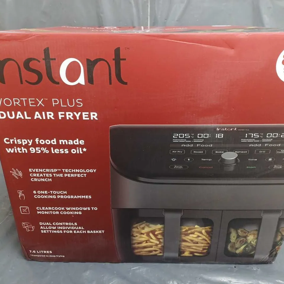 BOXED VORTEX PLUS DUAL AIR FRYER RRP £149