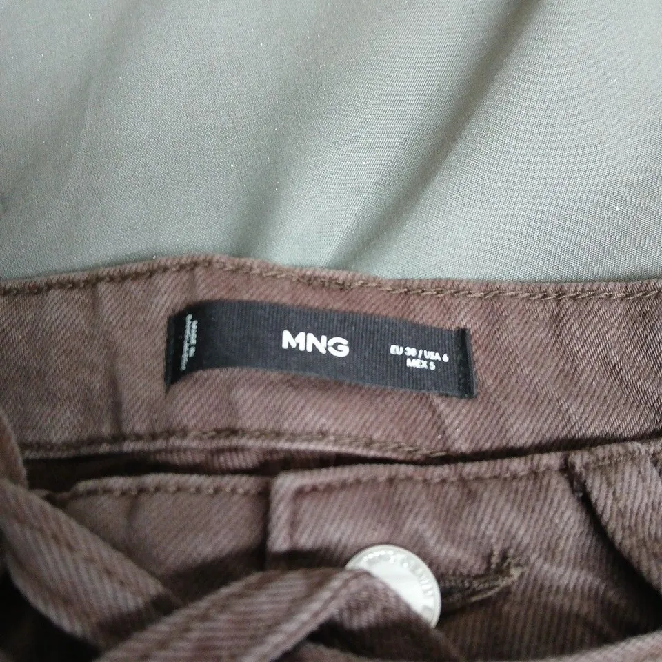 MNG BY MANGO BROWN CHINOS – WOMEN'S UK 4 (EU 32)