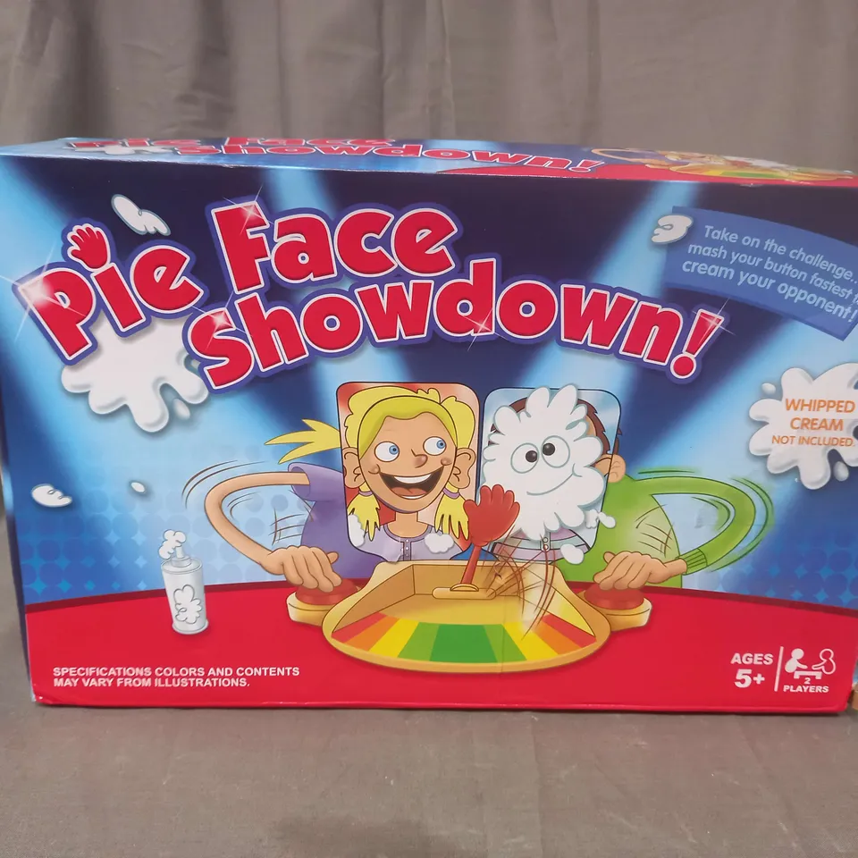 PIE FACE SHOWDOWN GAME AGES 5+