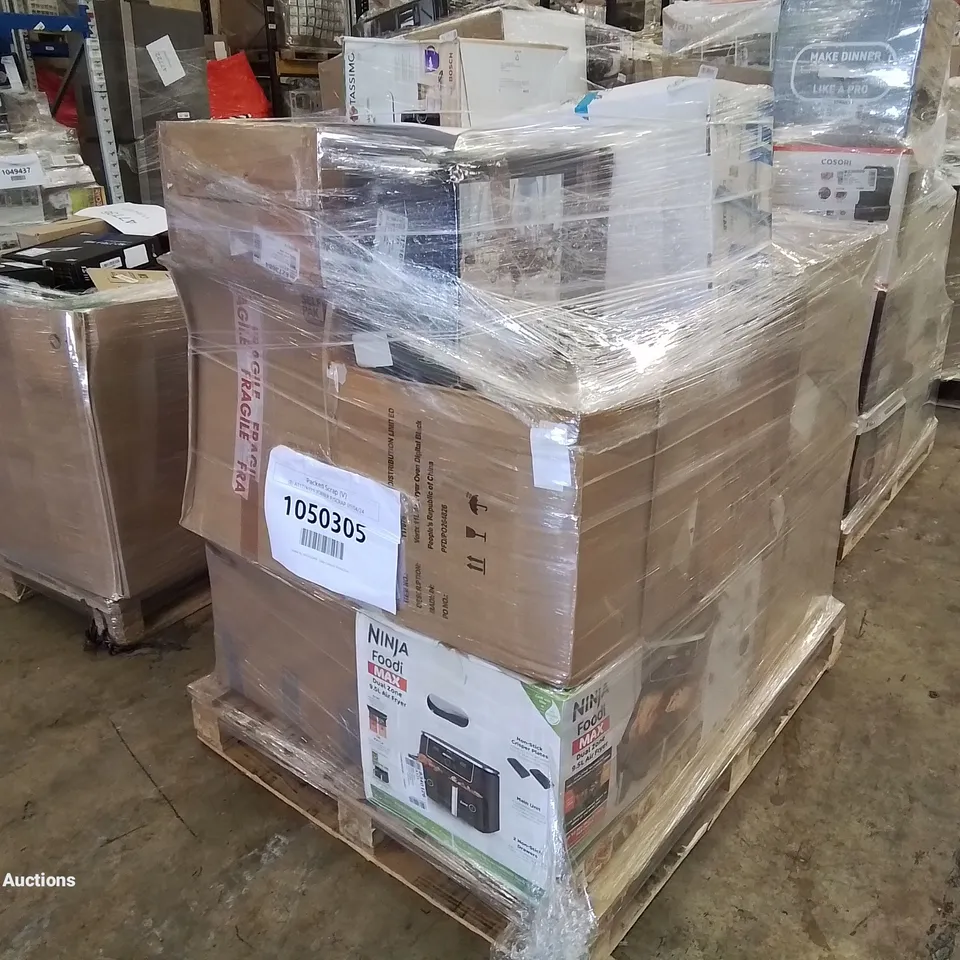 PALLET OF APPROXIMATELY 37 UNPROCESSED RAW RETURN HOUSEHOLD AND ELECTRICAL GOODS TO INCLUDE;