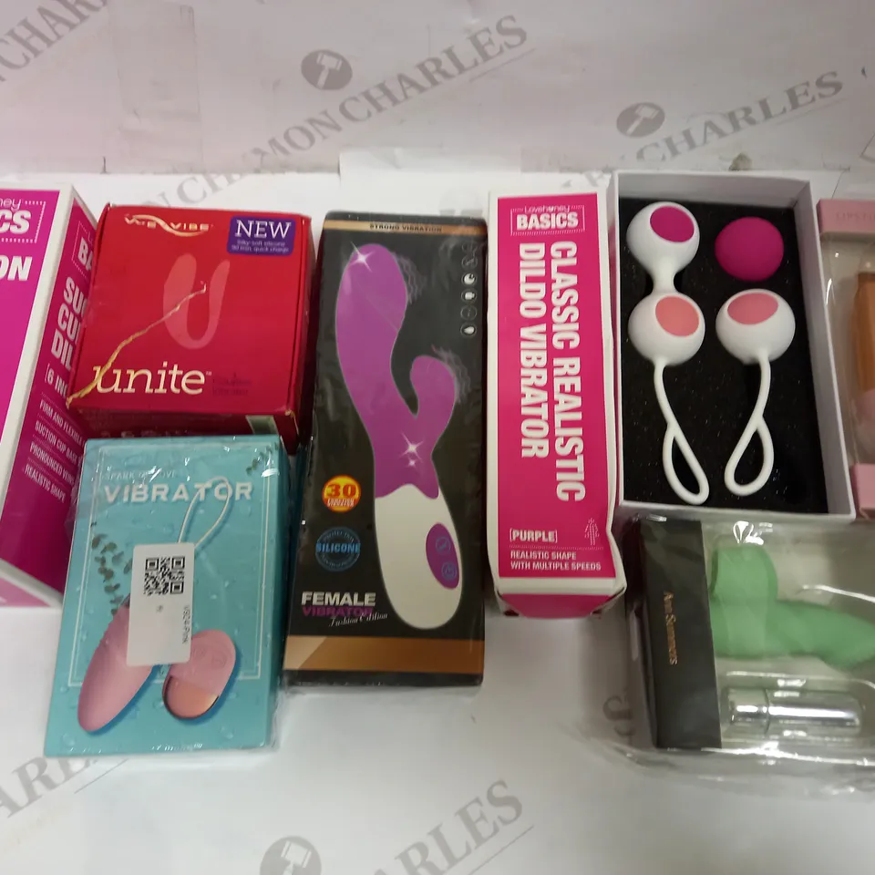 LOT OF 8 ASSORTED SEX TOYS & ACCESSORIES