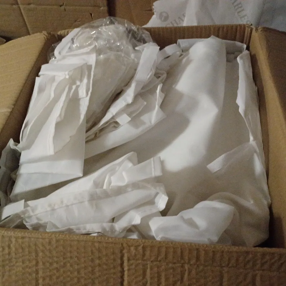 BOX OF WHITE NYLON TARPAULIN