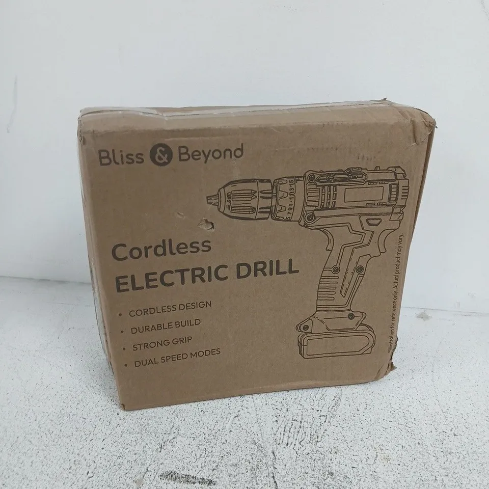BLISS & BEYOND CORDLESS ELECTRIC DRILL