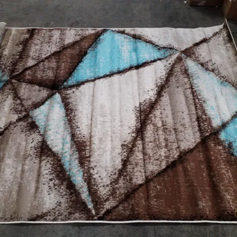 BRAND NEW PACO HOME METRO 164 RUG IN BROWN - 160×220CM