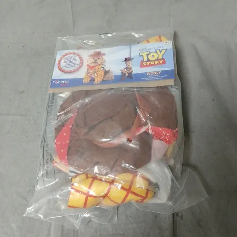 DISNEY PIXAR TOY STORY WOODY COSTUME  – XL IN ORIGINAL PACKAGING