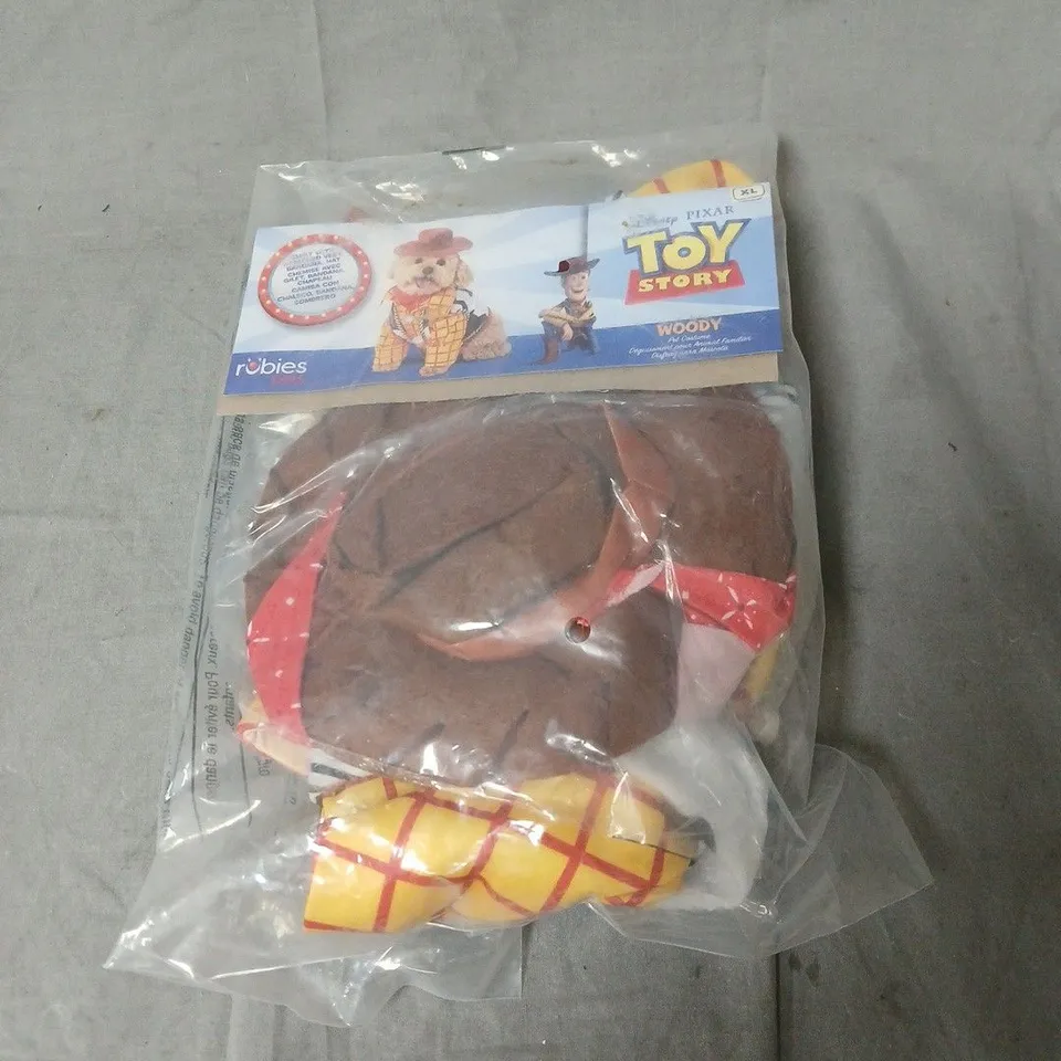 DISNEY PIXAR TOY STORY WOODY COSTUME  – XL IN ORIGINAL PACKAGING