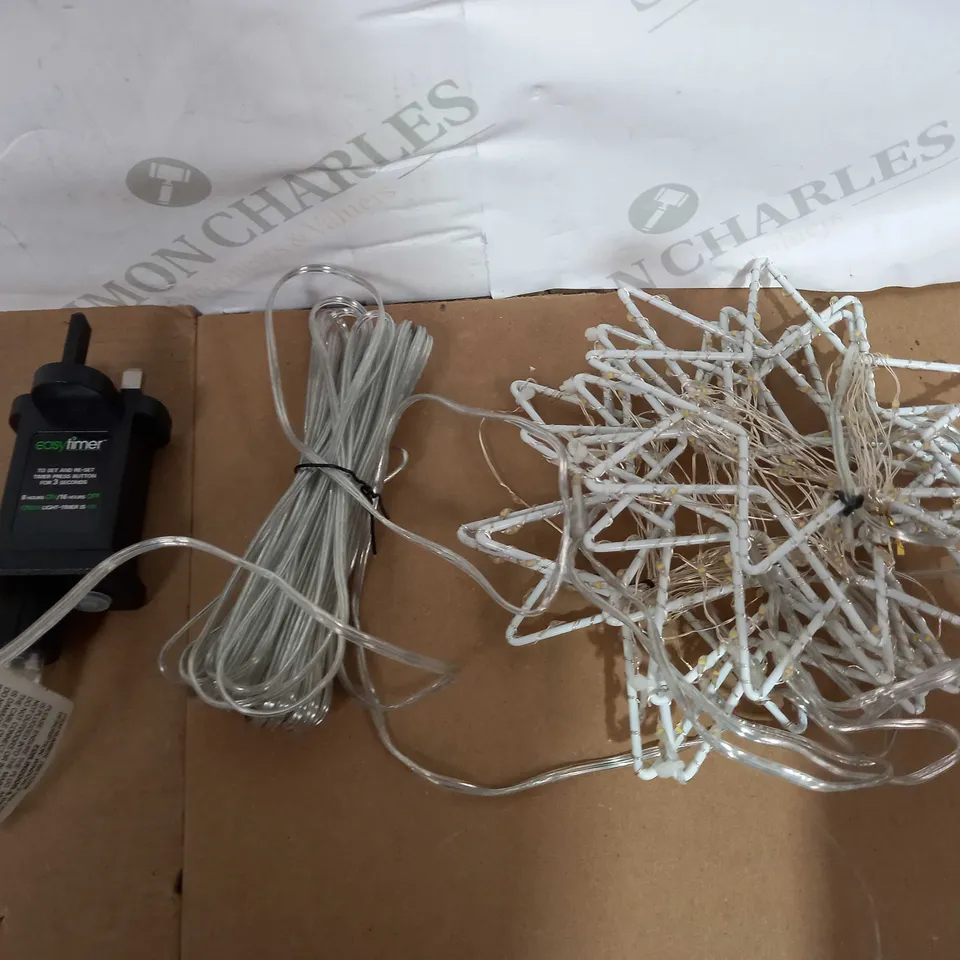 JOHN LEWIS HANGING STARS - WARM WHITE LEDS WITH TIMER