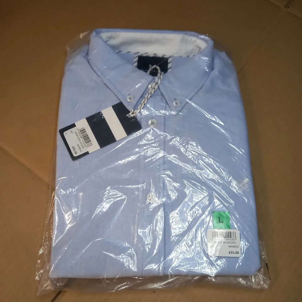 PACKAGED CREW CLOTHING COMPANY SKY CREW SLIM SHIRT - LARGE