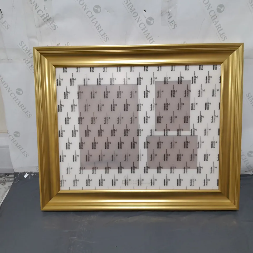 LARGE GOLD BORDERED PICTURE FRAME - BOXED 