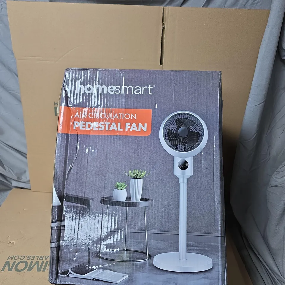 HOMESMART PEDESTAL FAN – AIR CIRCULATION PEDESTAL FAN, BOXED