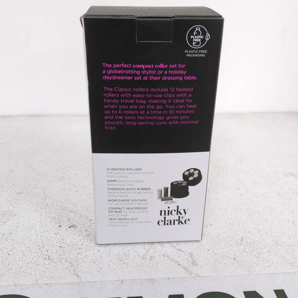 NICKY CLARKE CLASSIC 12 HEATED ROLLERS – HAIR STYLING SET (BOXED)