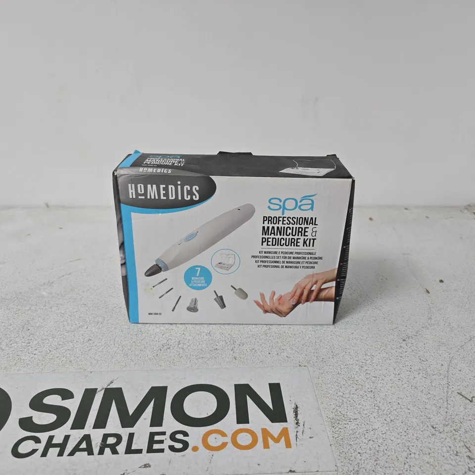 HOMEDICS SPA PROFESSIONAL MANICURE & PEDICURE KIT