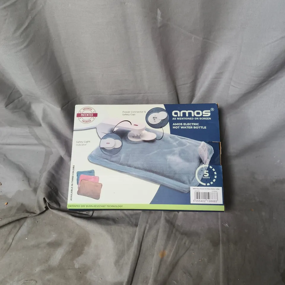 AMOS ELECTRIC HOT WATER BOTTLE – BOXED