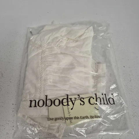 NOBODYS CHILD JONES TOPS – WHITE TOP, UK 12