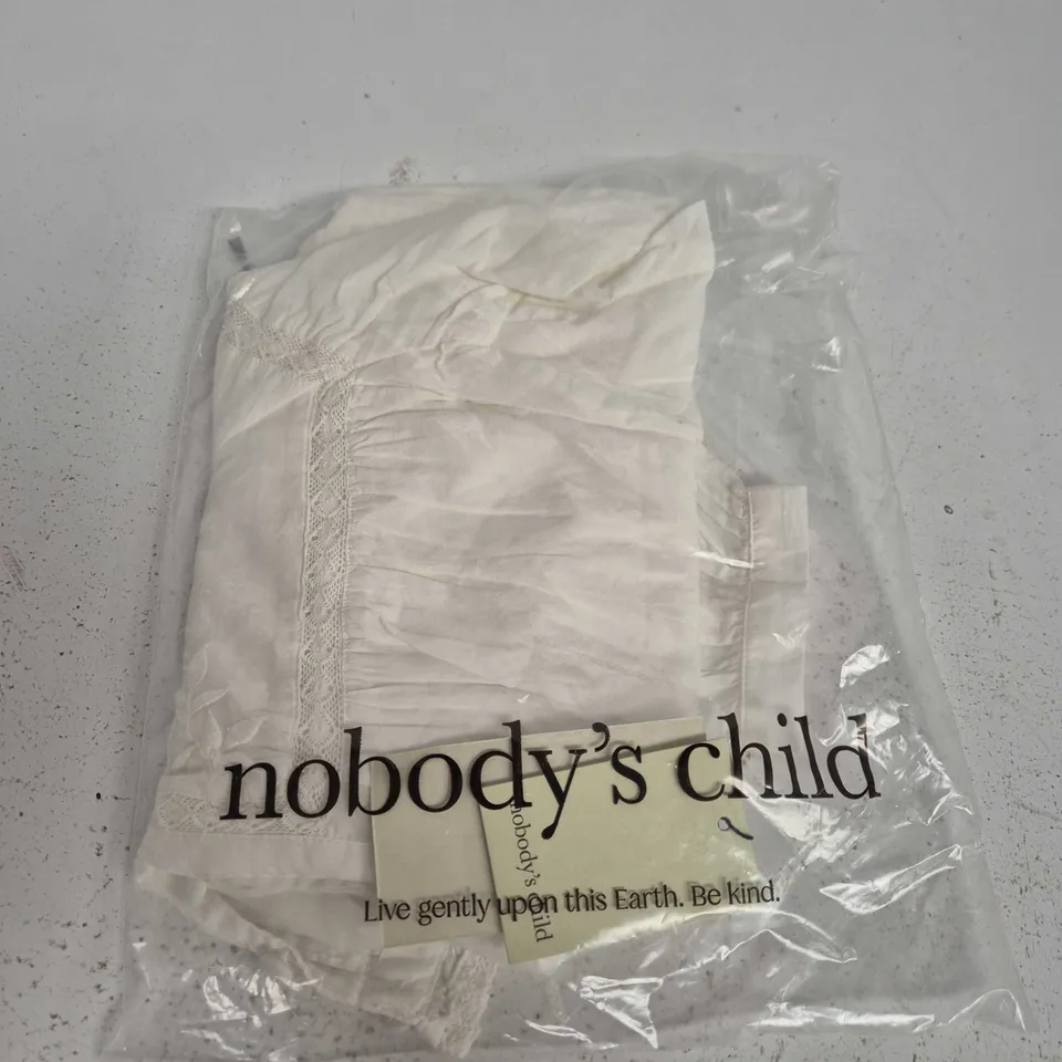 NOBODYS CHILD JONES TOPS – WHITE TOP, UK 12