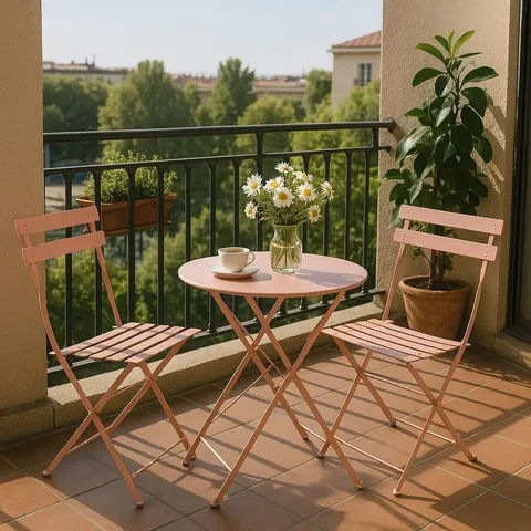 BOXED MOF HOME STEEL FOLDING BISTRO SET (1 BOX)
