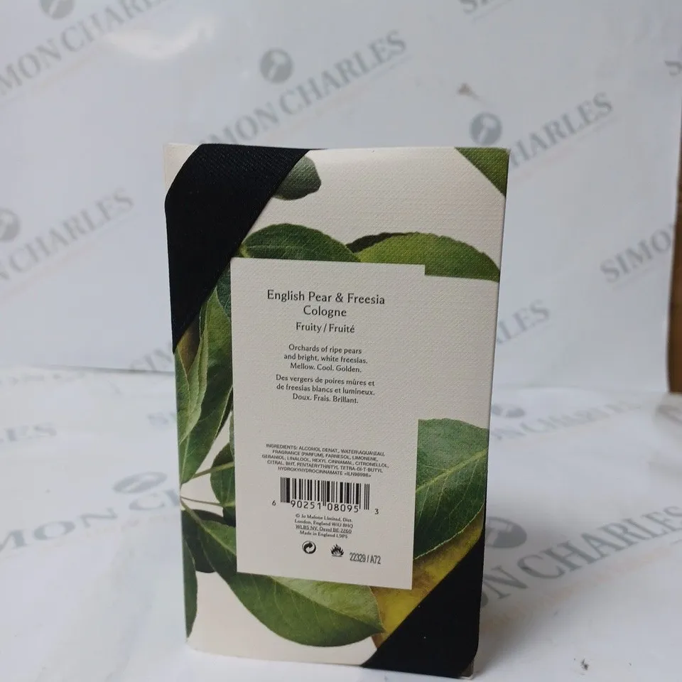 BOXED JO MALONE LONDON ENGLISH PEAR & FREESIA COLOGNE 100ML 