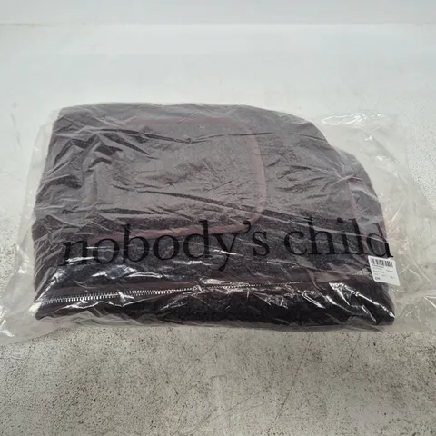NOBODY'S CHILD BORG ZIP GILET – CHOCOLATE, UK S