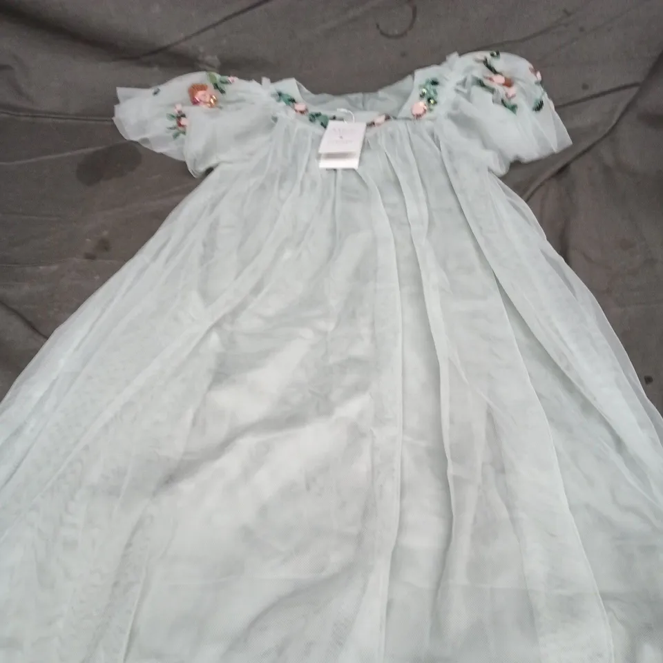 MONSOON CHILDREN PARTY PERFECT EVIE DRESSIN GREEN , UK 11-12 YRS