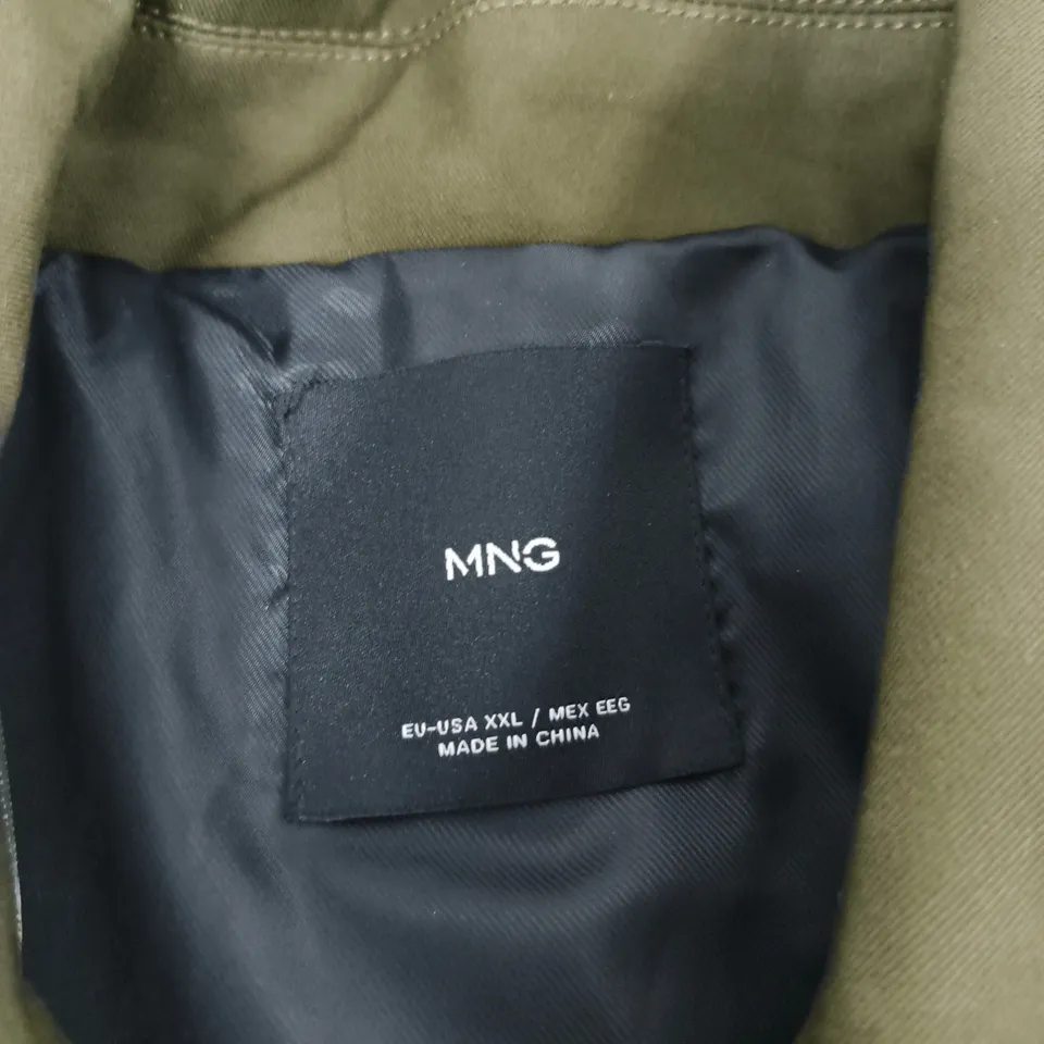 MNG OLIVE GREEN DOUBLE-BREASTED COAT – XXL (EU/USA) MADE IN CHINA