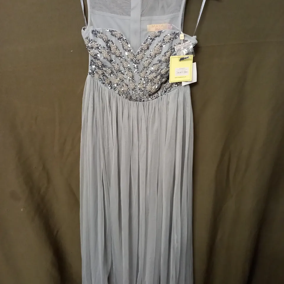 MAYA DELUXE EMBELLISHED TULLIE DRESS - 8