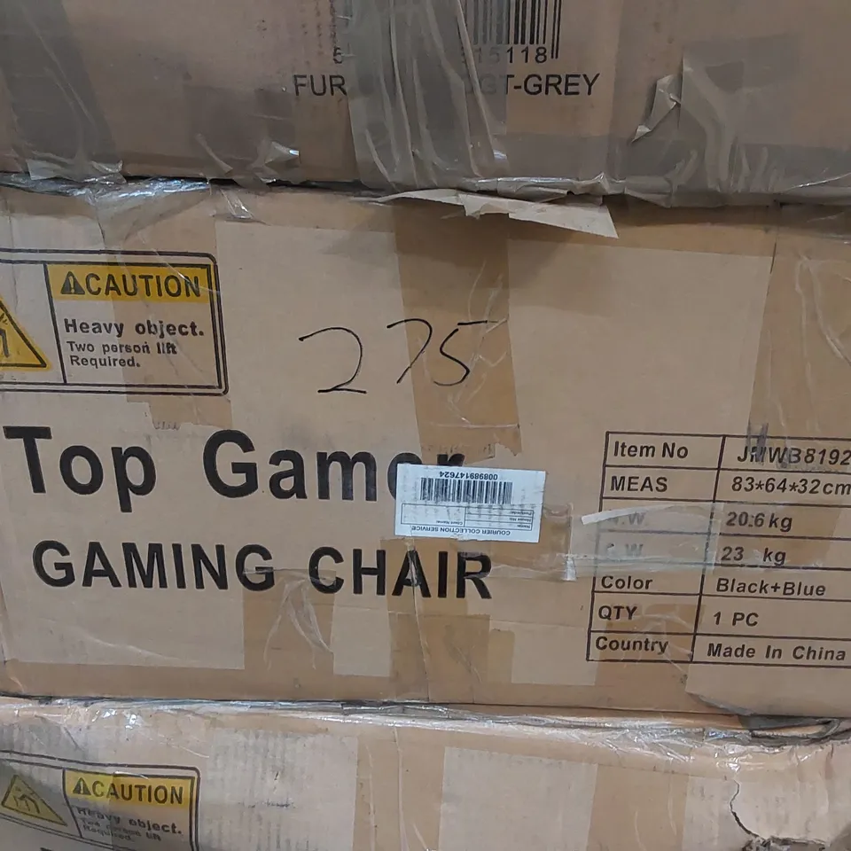 BOXED GAMING CHAIR (1 BOX)