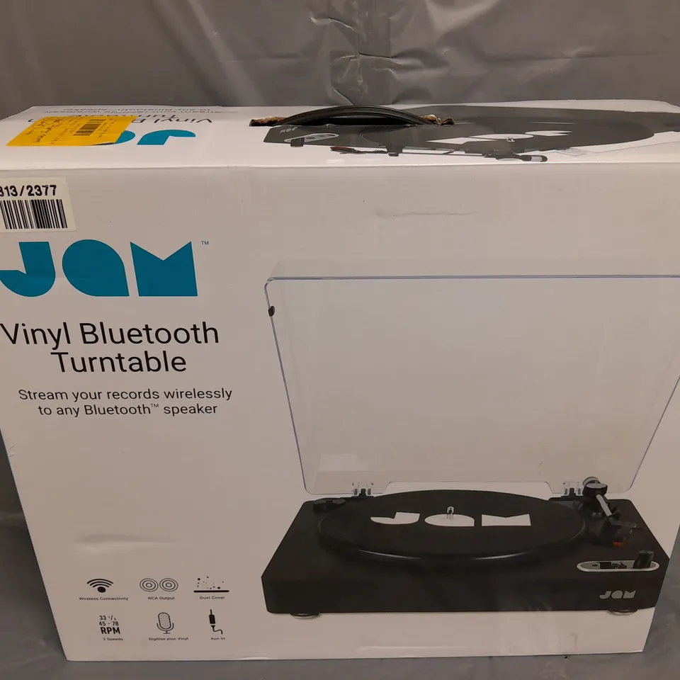 BOXED JAM VINYL BLUETOOTH TURNTABLE 