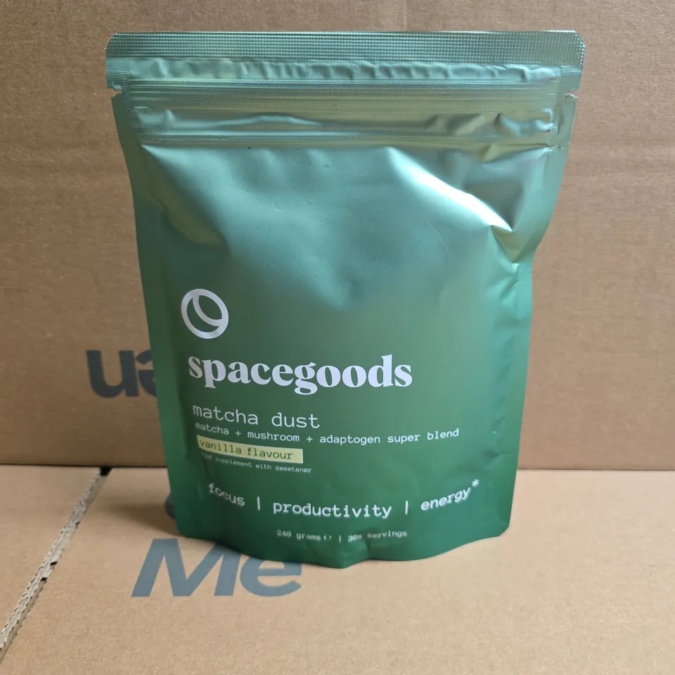 SPACEGOODS MATCHA DUST VANILLA FLAVOUR (240 GRAMS)