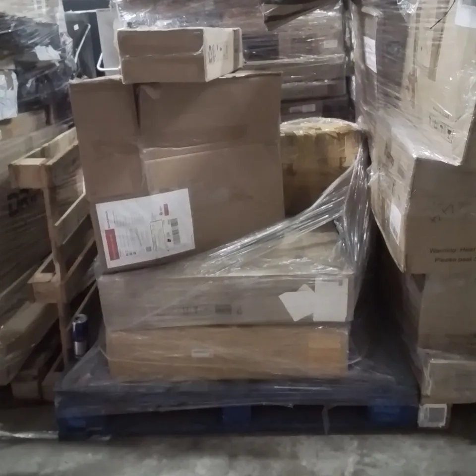 PALLET OF ASSORTED HOUSEHOLD GOODS AND PRODUCTS TO INCLUDE;OFFICE CHAIR,MAILBOX