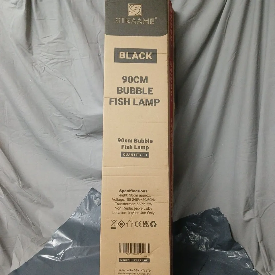 STRAAME BLACK 90CM BUBBLE FISH LAMP