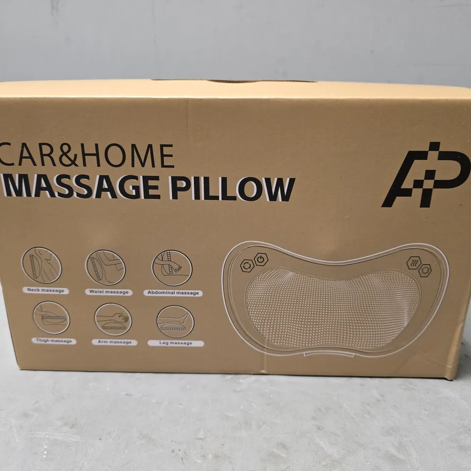BOXED CAR & HOME MASSAGE PILLOW IN BLACK