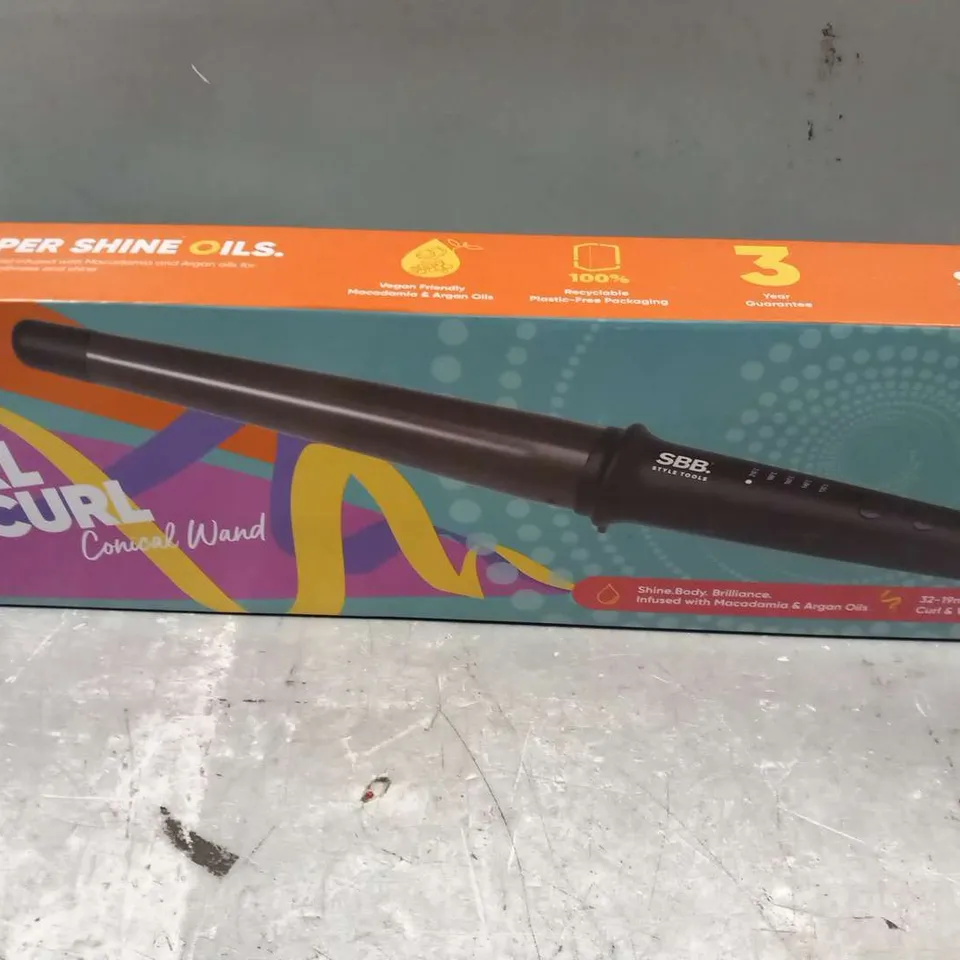 BOXED TWIRL AND CURL CONICAL WAND 