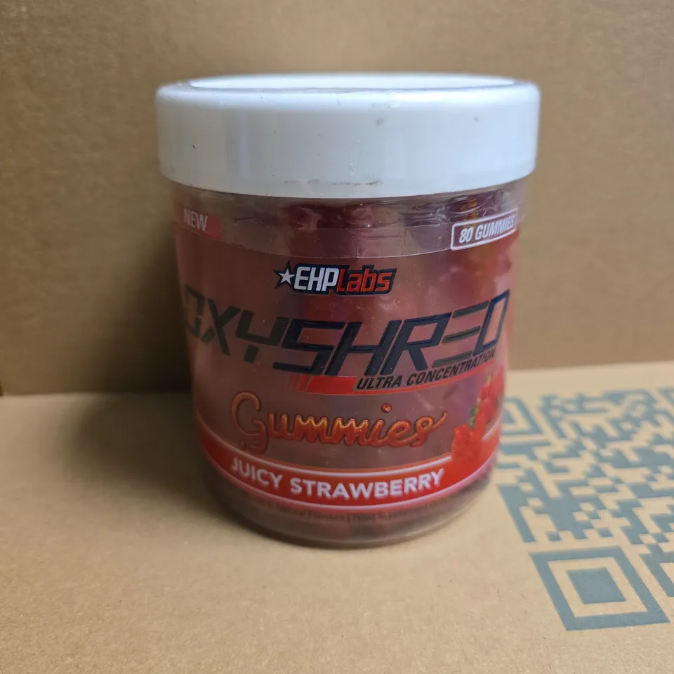 EHPLABS OXYSHRED GUMMIES (JUICY STRAWBERRY) - 80 GUMMIES