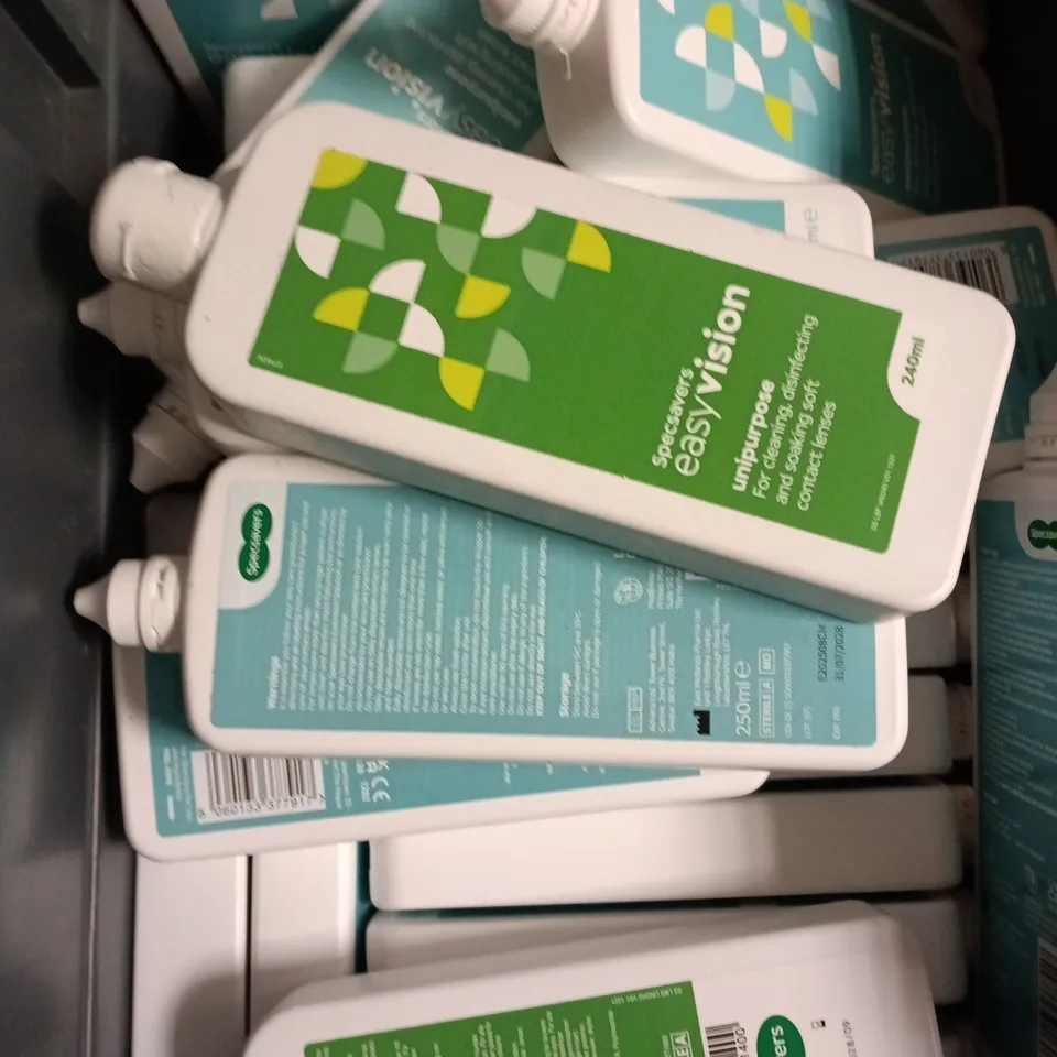 APPROXIMATELY 20 ASSORTED CONTACT LENS SOLUTIONS