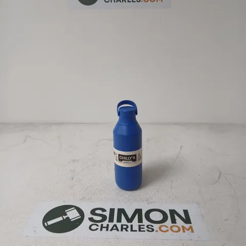CHILLY'S SERIES 3 BOTTLE – BLUE STAINLESS STEEL INSULATED BOTTLE