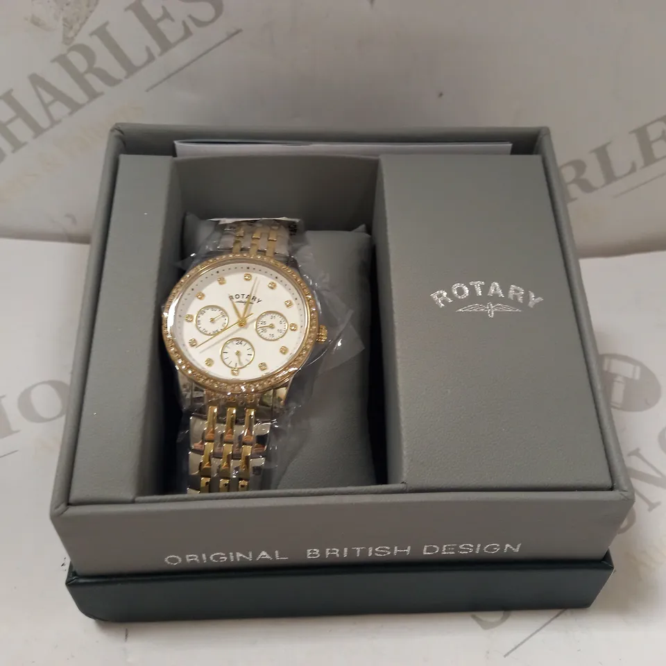 EXCLUSIVE ROTARY SILVER AND GOLD WATCH RRP £259