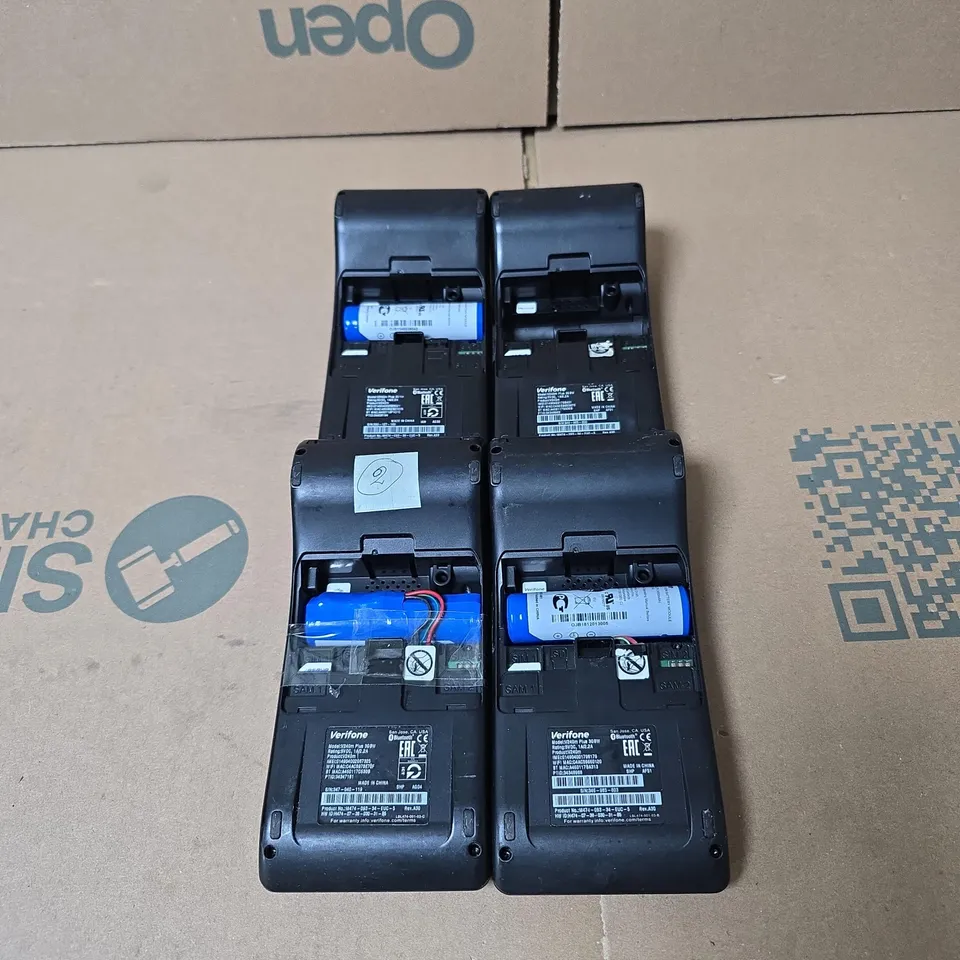 4 X VERIFONE CARD READERS UNBOXED