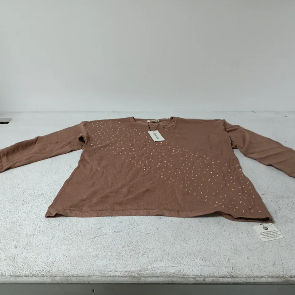MUDFLOWER MOCHA XL SWEATER TAGGED