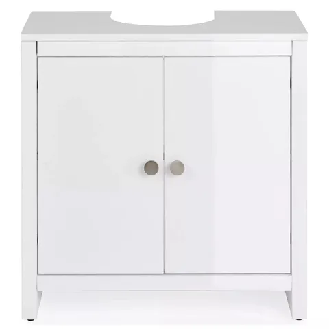BRAMFORD UNDER SINK CABINET - WHITE GLOSS - COLLECTION ONLY