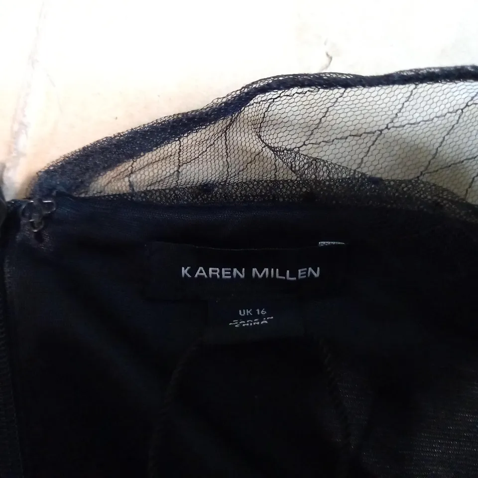 KAREN MILLEN BLACK DRESS - SIZE 16