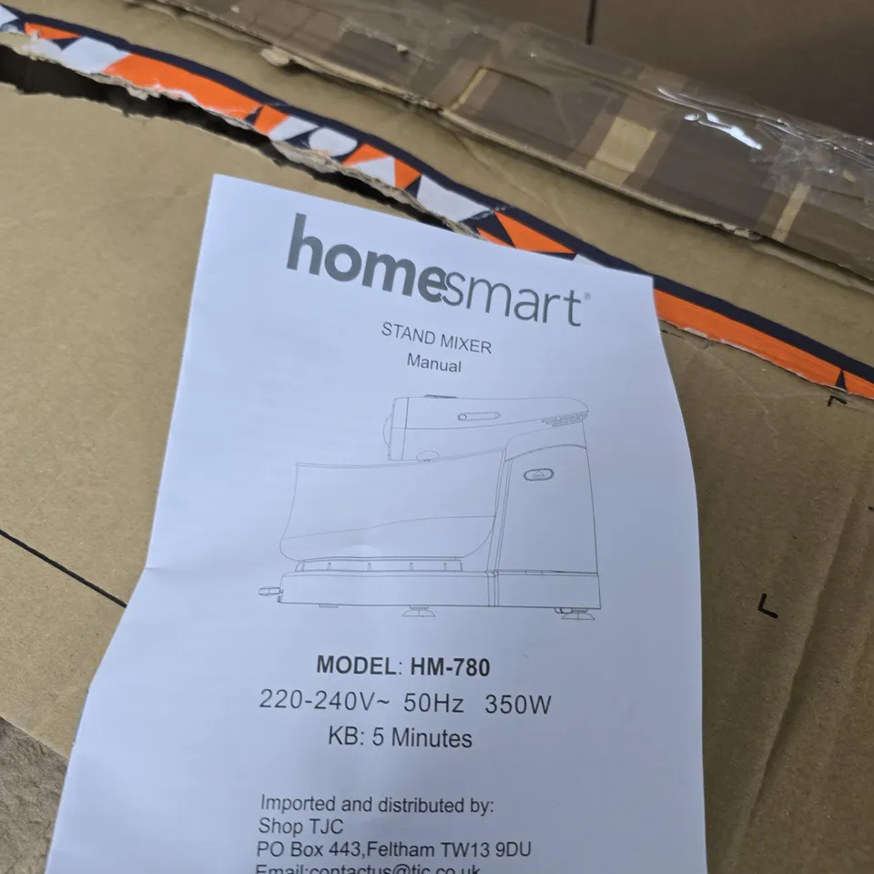 HOMESMART HM-780 STAND MIXER – RED, 350W, 220-240V