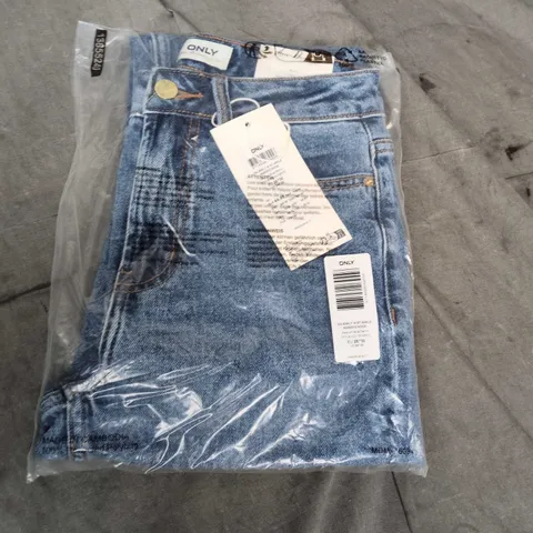 ONLY EMILY WOMENS BLUE DENIM JEANS – ANKLE LENGTH, EU 25 / US 4