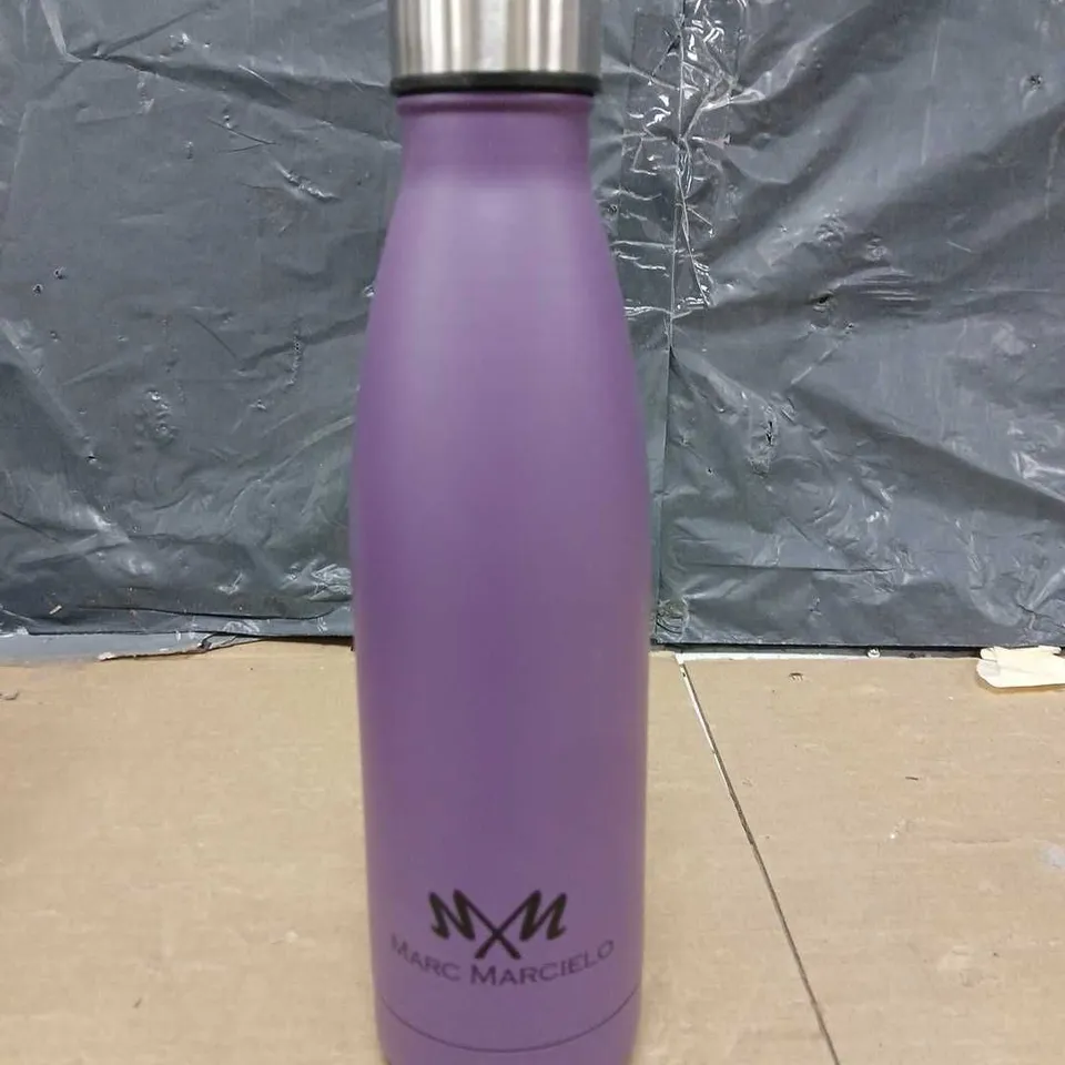 MARC MARCIELO STAINLESS STEEL WATER BOTTLE - HOT AND COLD - PURPLE - 500ML