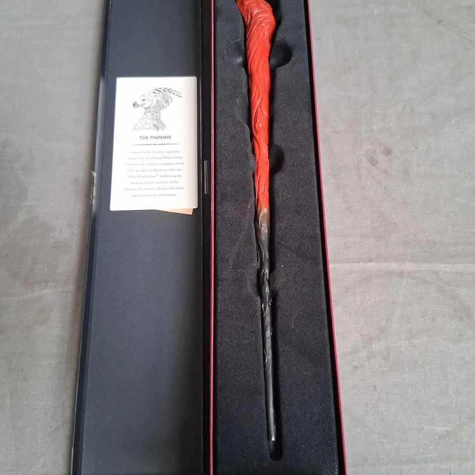 BOXED WIZARDING WORLD HARRY POTTER EXCLUSIVE DESIGNCOLLECTION WAND THE PHEONIX