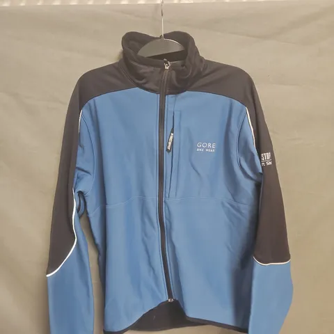GORE BIKE WEAR WINDSTOPPER CYCLING JACKET – BLUE/BLACK, UK XL (EU XL/US XL)