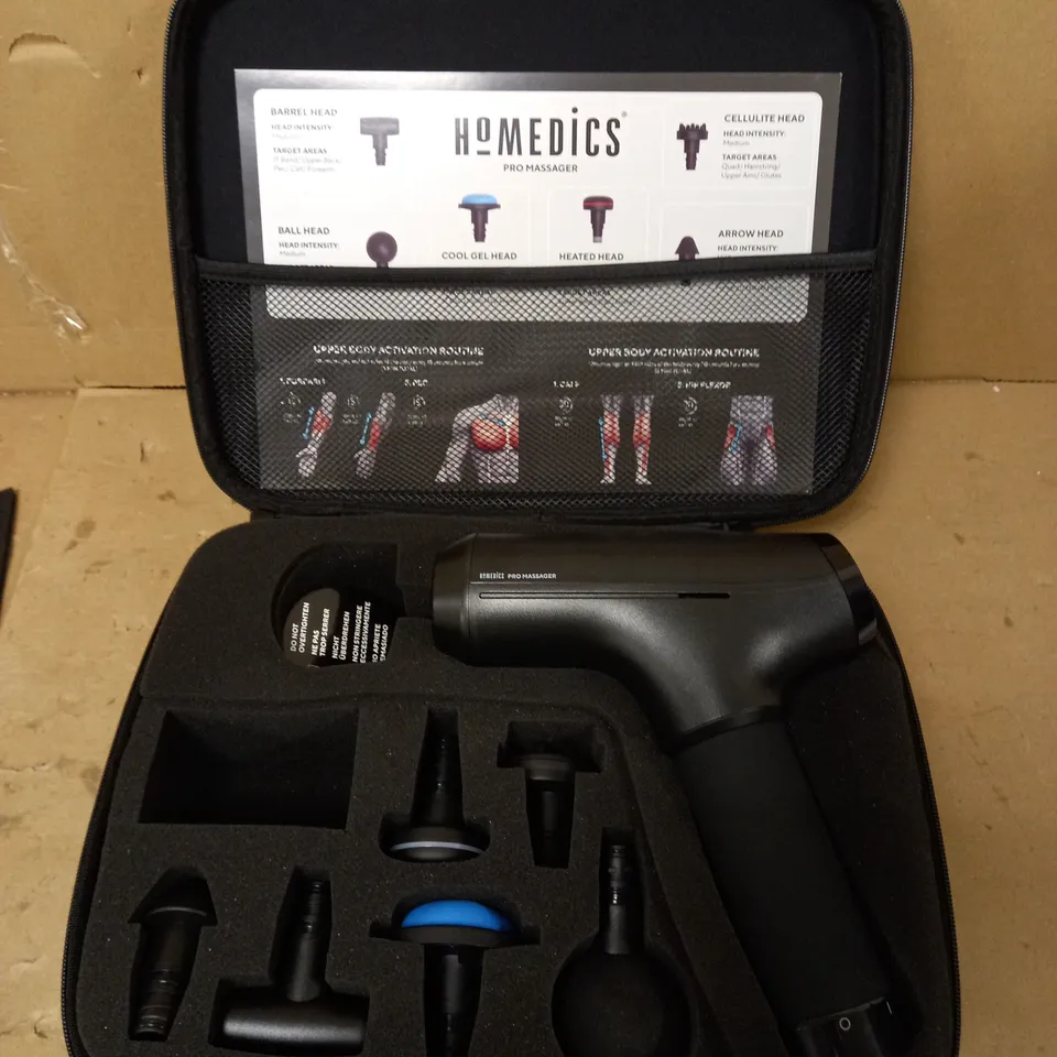 HOMEDICS PRO POWER HANDHELD PHYSIOTHERAPY MASSAGER GUN