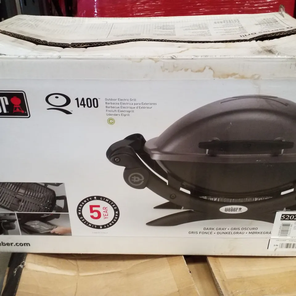 BOXED WEBER Q SERIS OUTDOOR ELECTRIC GRILL